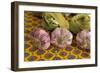 France, Vaucluse, Lourmarin. Garlic at the Friday Market-Kevin Oke-Framed Photographic Print