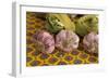 France, Vaucluse, Lourmarin. Garlic at the Friday Market-Kevin Oke-Framed Photographic Print