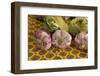 France, Vaucluse, Lourmarin. Garlic at the Friday Market-Kevin Oke-Framed Photographic Print