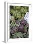 France, Vaucluse, Lourmarin. Purple Artichokes at Market-Kevin Oke-Framed Photographic Print