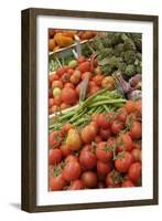 France, Vaucluse, Lourmarin. Vegetables at the Lourmarin Friday Market-Kevin Oke-Framed Photographic Print