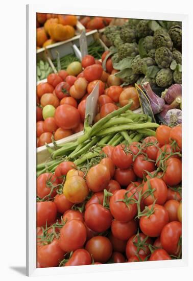 France, Vaucluse, Lourmarin. Vegetables at the Lourmarin Friday Market-Kevin Oke-Framed Photographic Print