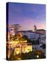 France, Vaucluse, Provence, Gordes at Dusk-Shaun Egan-Stretched Canvas