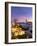 France, Vaucluse, Provence, Gordes at Dusk-Shaun Egan-Framed Photographic Print