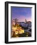 France, Vaucluse, Provence, Gordes at Dusk-Shaun Egan-Framed Photographic Print