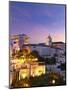 France, Vaucluse, Provence, Gordes at Dusk-Shaun Egan-Mounted Photographic Print