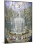 France, Versailles, Fountain in Gardens-Jean Antoine Simeon Fort-Mounted Giclee Print