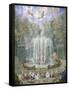 France, Versailles, Fountain in Gardens-Jean Antoine Simeon Fort-Framed Stretched Canvas