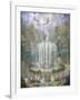 France, Versailles, Fountain in Gardens-Jean Antoine Simeon Fort-Framed Giclee Print