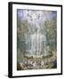 France, Versailles, Fountain in Gardens-Jean Antoine Simeon Fort-Framed Giclee Print