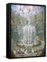 France, Versailles, Fountain in Gardens-Jean Antoine Simeon Fort-Framed Stretched Canvas