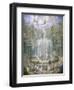 France, Versailles, Fountain in Gardens-Jean Antoine Simeon Fort-Framed Giclee Print