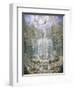 France, Versailles, Fountain in Gardens-Jean Antoine Simeon Fort-Framed Giclee Print