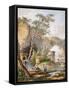 France, Versailles, from Views and Plans of the Petit Trianon at Versailles-Claudio Linati-Framed Stretched Canvas