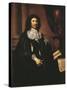 France, Versailles, Portrait of Jean-Baptiste Colbert-null-Stretched Canvas