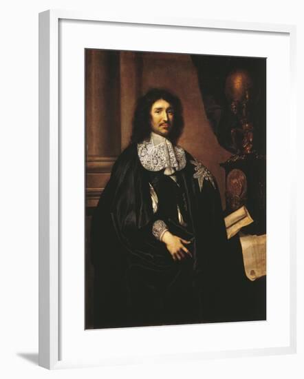 France, Versailles, Portrait of Jean-Baptiste Colbert-null-Framed Giclee Print