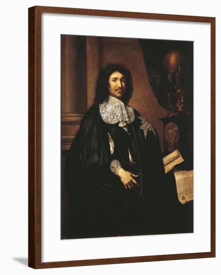 France, Versailles, Portrait of Jean-Baptiste Colbert-null-Framed Giclee Print