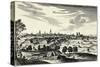 France, View of Montpellier, German, 1660-null-Stretched Canvas
