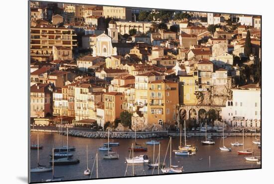 France, Villefranche-Sur-Mer, Cote D'Azur, Town and Harbor-David Barnes-Mounted Photographic Print