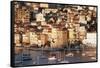 France, Villefranche-Sur-Mer, Cote D'Azur, Town and Harbor-David Barnes-Framed Stretched Canvas