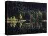 France, Vosges Mountains, Les Vosges, Lac Du Lispach in Autumn-Andreas Keil-Stretched Canvas