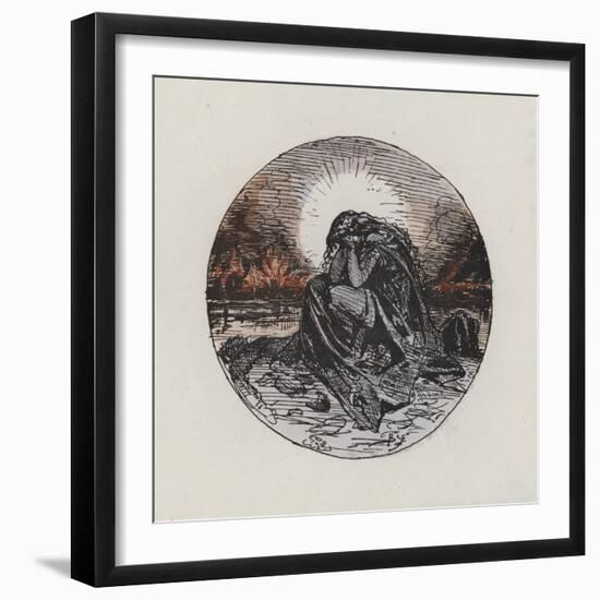 France Weeping-Charles Albert d'Arnoux Bertall-Framed Giclee Print