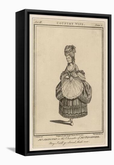 Frances Abington as Mrs Pinchwife in Wycherley's 'the Country Wife'-null-Framed Stretched Canvas