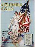 Columbia Calls Recruitment Poster-Frances Adams Halsted and V. Aderente-Stretched Canvas