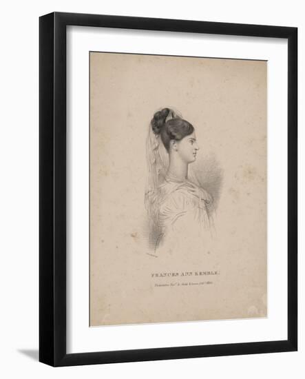 Frances Ann Kemble, Litho by Childs and Inman-John Hayter-Framed Giclee Print