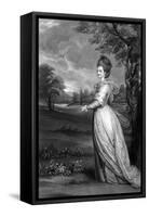 Frances Ctess Romney-Sir Joshua Reynolds-Framed Stretched Canvas