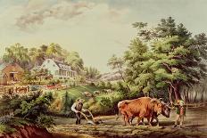 American Farm Scene, 1864-Frances Flora Bond Palmer-Giclee Print