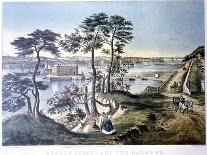 The Mississippi in the Time of Peace, Pub. by Currier and Ives, New York, 1865-Frances Flora Bond Palmer-Stretched Canvas