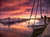 Sunset over a Fishing Pier in Wildcat Cove, Florida-Frances Gallogly-Photographic Print