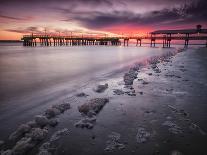 Sunset over a Fishing Pier in Wildcat Cove, Florida-Frances Gallogly-Photographic Print