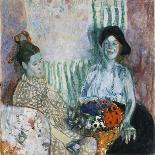 Loveday and Ann: Two Women with a Basket of Flowers-Frances Hodgkins-Giclee Print