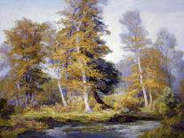 Flowing River-Frances Keffer-Stretched Canvas