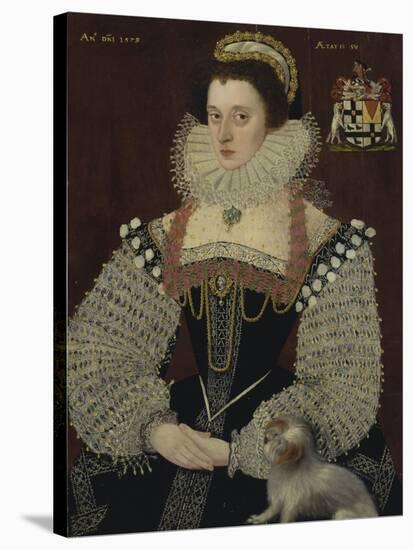 Frances, Lady Brydges, 1579-John, the Younger Bettes-Stretched Canvas