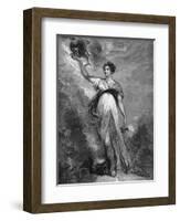 Frances Lady Stafford-John Hoppner-Framed Art Print