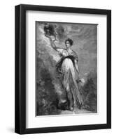 Frances Lady Stafford-John Hoppner-Framed Art Print