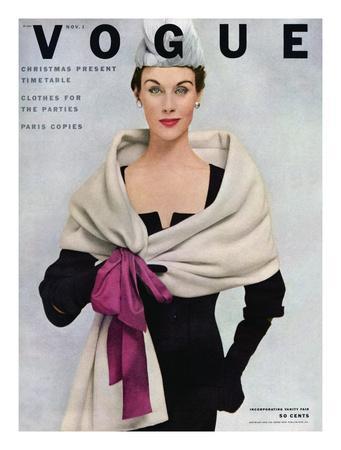 Vogue Cover - November 1952 - Tied with a Bow