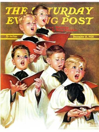 "Choir Boys Will Be Boys," Saturday Evening Post Cover, December 10, 1938