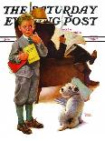 "Cleaning Up Graffiti," Saturday Evening Post Cover, September 24, 1938-Frances Tipton Hunter-Giclee Print