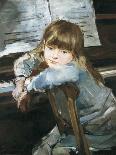 Girl before the Piano-Francesc Torrescassana-Mounted Art Print
