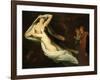 Francesca and Paolo, 1854-Ary Scheffer-Framed Giclee Print