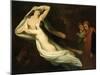 Francesca and Paolo, 1854-Ary Scheffer-Mounted Giclee Print