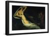 Francesca Da Rimini and Paolo Da Verrucchio Appear to Dante and Virgil-Ary Scheffer-Framed Giclee Print