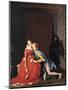 Francesca Da Rimini and Paolo Malatesta, 1819-Jean-Auguste-Dominique Ingres-Mounted Giclee Print
