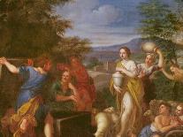 Christ and the Woman of Samaria at the Well-Francesco Albani-Giclee Print