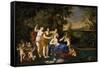 Francesco Albani / 'Toilet of Venus', First half 17th century, Italian School, Oil on canvas, 11...-FRANCESCO ALBANI-Framed Stretched Canvas