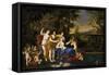 Francesco Albani / 'Toilet of Venus', First half 17th century, Italian School, Oil on canvas, 11...-FRANCESCO ALBANI-Framed Stretched Canvas